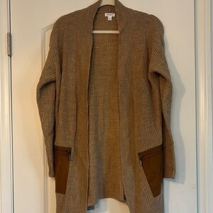 Westport Brown Open-Front Cardigan